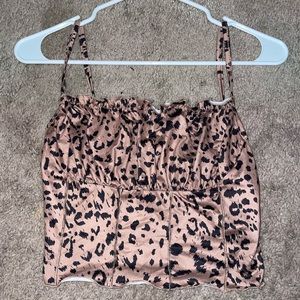Cheetah Print Crop Top